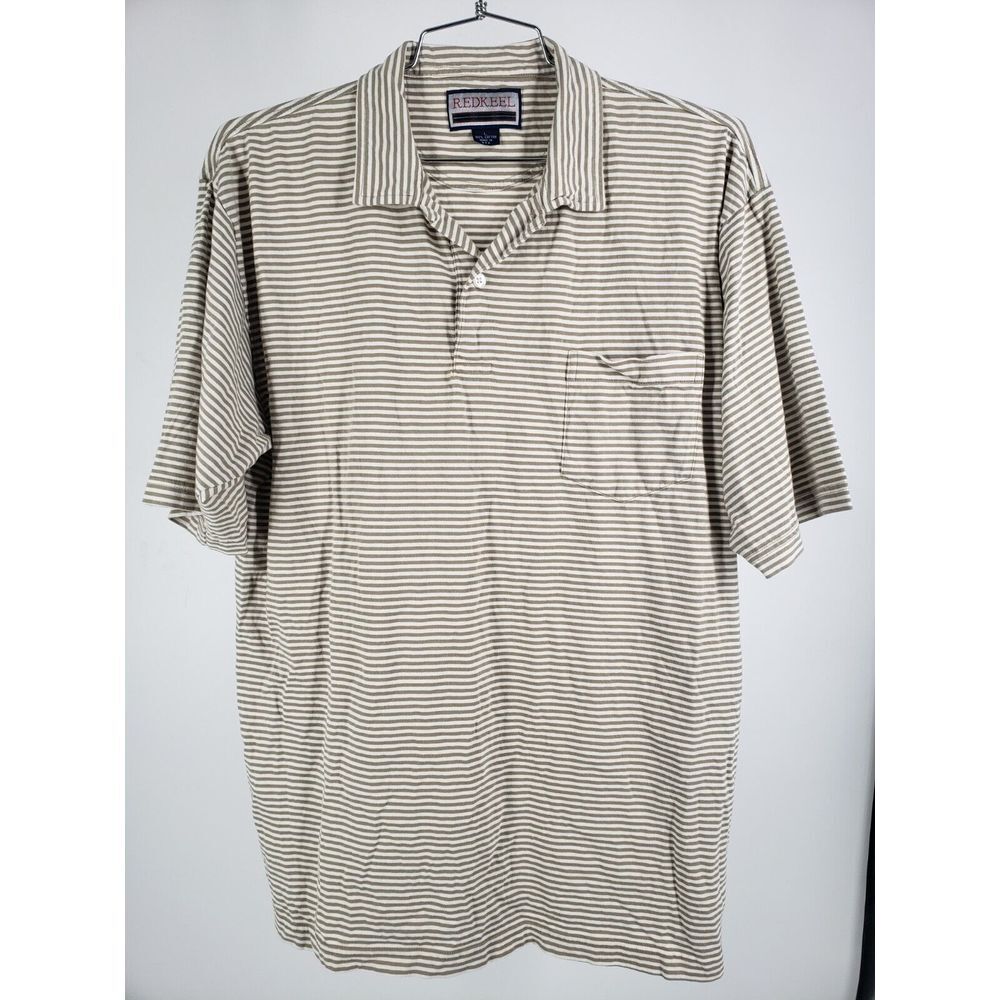 Mens RedKeel Red KEEL SS Polo Shirt L Soft Cotton Knit Golf Sport Club Executive - Picture 2 of 5